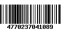 Código de Barras 4770237041089