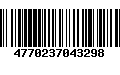 Código de Barras 4770237043298