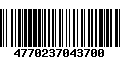 Código de Barras 4770237043700