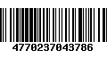 Código de Barras 4770237043786