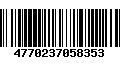 Código de Barras 4770237058353