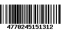 Código de Barras 4770245151312