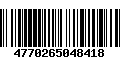 Código de Barras 4770265048418