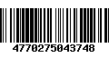 Código de Barras 4770275043748