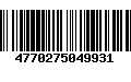 Código de Barras 4770275049931