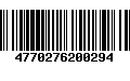 Código de Barras 4770276200294