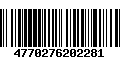 Código de Barras 4770276202281