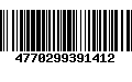 Código de Barras 4770299391412