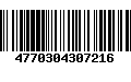 Código de Barras 4770304307216