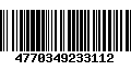 Código de Barras 4770349233112