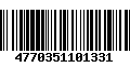 Código de Barras 4770351101331