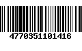 Código de Barras 4770351101416