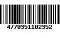 Código de Barras 4770351102352