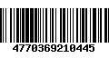 Código de Barras 4770369210445