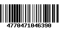 Código de Barras 4770471046390