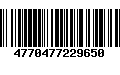 Código de Barras 4770477229650