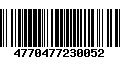 Código de Barras 4770477230052