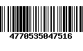 Código de Barras 4770535047516