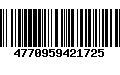 Código de Barras 4770959421725