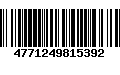 Código de Barras 4771249815392