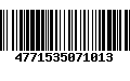 Código de Barras 4771535071013