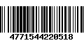 Código de Barras 4771544220518