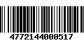 Código de Barras 4772144000517