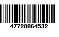 Código de Barras 47728064532