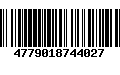 Código de Barras 4779018744027