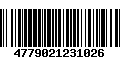 Código de Barras 4779021231026