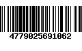 Código de Barras 4779025691062