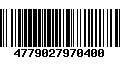 Código de Barras 4779027970400