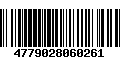 Código de Barras 4779028060261