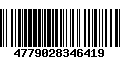 Código de Barras 4779028346419