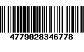 Código de Barras 4779028346778