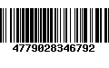 Código de Barras 4779028346792