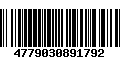 Código de Barras 4779030891792