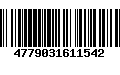 Código de Barras 4779031611542