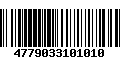 Código de Barras 4779033101010