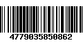 Código de Barras 4779035850862