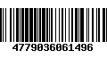 Código de Barras 4779036061496