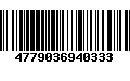 Código de Barras 4779036940333