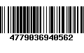 Código de Barras 4779036940562