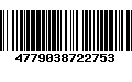 Código de Barras 4779038722753