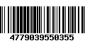 Código de Barras 4779039550355