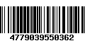 Código de Barras 4779039550362