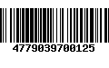 Código de Barras 4779039700125