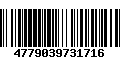 Código de Barras 4779039731716