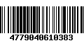 Código de Barras 4779040610383