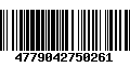 Código de Barras 4779042750261